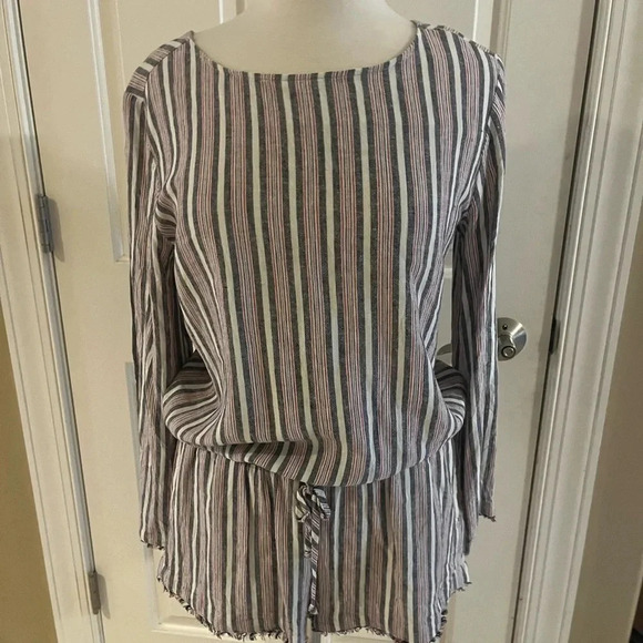 Cloth & Stone striped romper-Size Medium - Picture 7 of 7